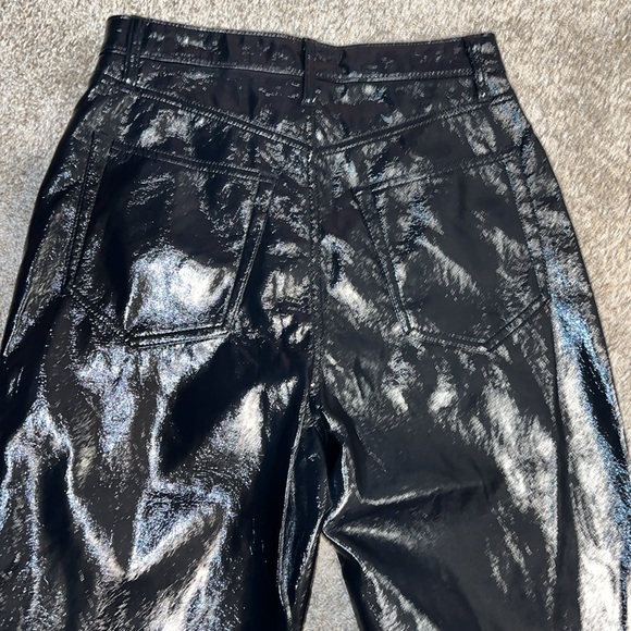 NWT Abercrombie&Fitch Curve Love The 90’s Straight Ultra HR Vegan Leather Size28 - Picture 6 of 14